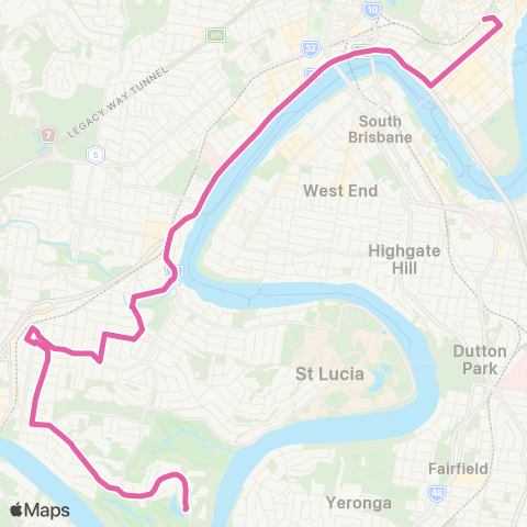 TransLink Long Pocket - City map