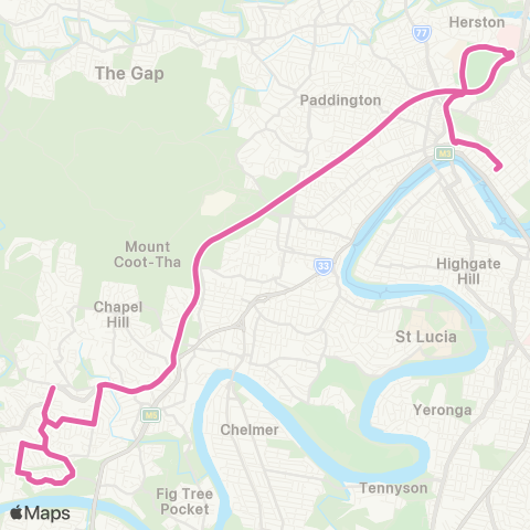 TransLink Kenmore South - City Rocket map