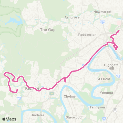 TransLink Brookfield - City Express map