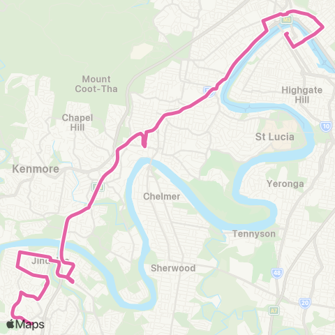 TransLink Mt Ommaney - City Express map