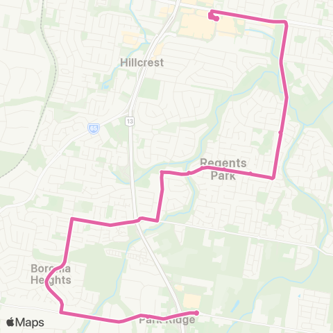 TransLink Browns Plains - Park Ridge map