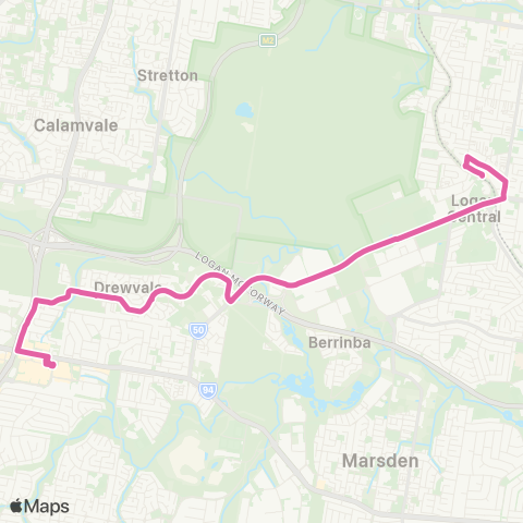 TransLink Browns Plains - Woodridge map