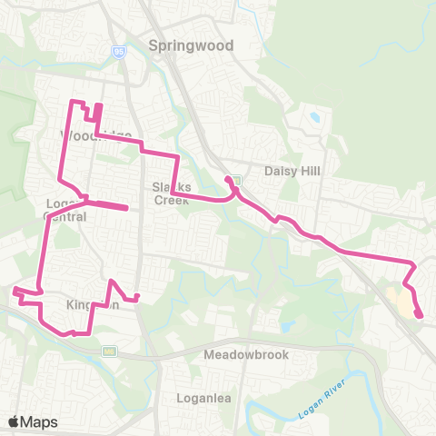 TransLink Kingston - Loganholme map