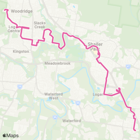 TransLink Trinder Park - Beenleigh map