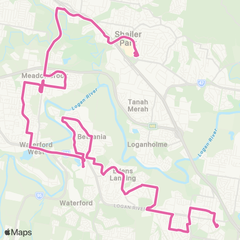 TransLink Loganholme - Beenleigh map