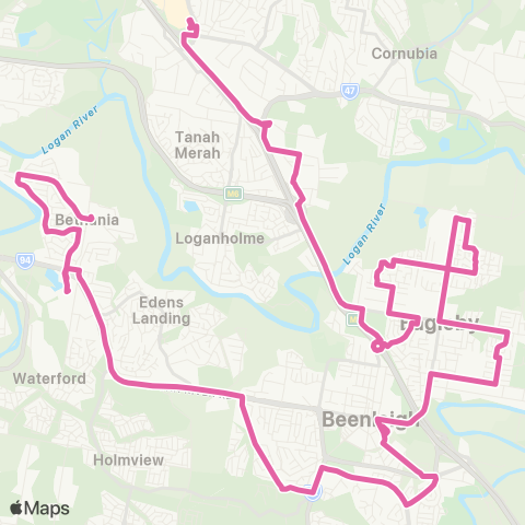 TransLink Bethania - Loganholme map