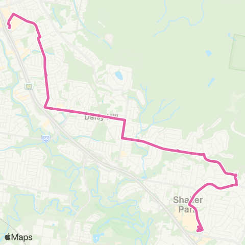 TransLink Springwood - Loganholme map