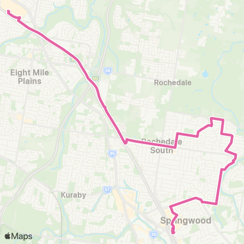 TransLink Garden City - Springwood map