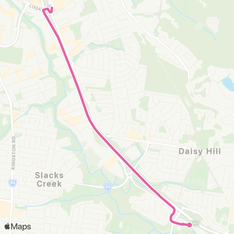 TransLink Slacks Creek Park 'n' Ride - Springwood map