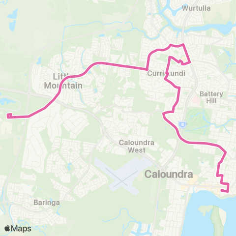 TransLink Little Mountain - Caloundra map