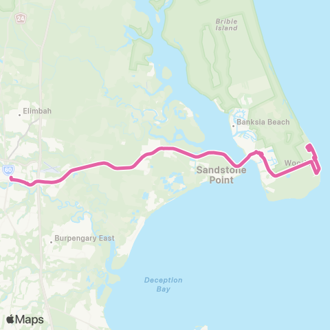 TransLink Bribie Island - Caboolture map