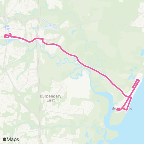 TransLink Caboolture Square - Beachmere (Loop) map