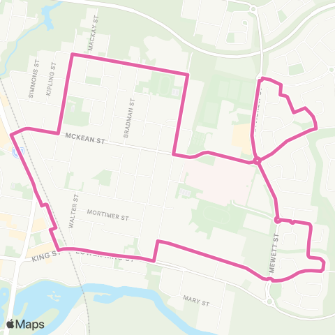 TransLink Caboolture - Hospital-TAFE-USC (Loop) map