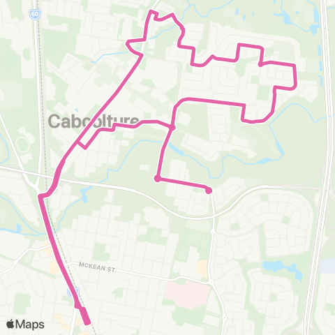 TransLink Caboolture - Caboolture North (Loop) map