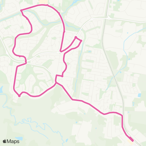 TransLink Narangba Local Service (Loop) map