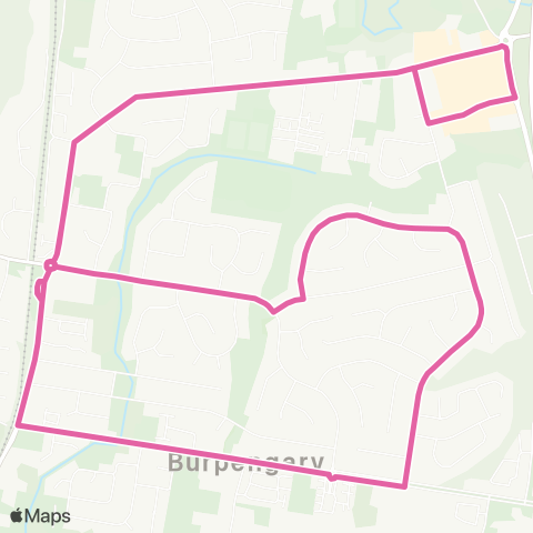 TransLink Burpengary Local Service (Loop) map