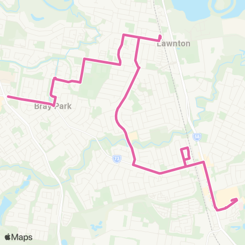 TransLink Warner - Strathpine Shopping Ctr via Lawnton map