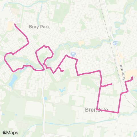 TransLink Strathpine Shopping Centre - Warner map