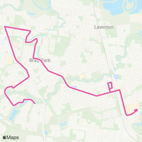 TransLink Strathpine Shopping Ctr - Warner Lakes map