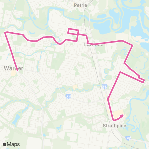 TransLink Warner - Strathpine Shopping Centre map