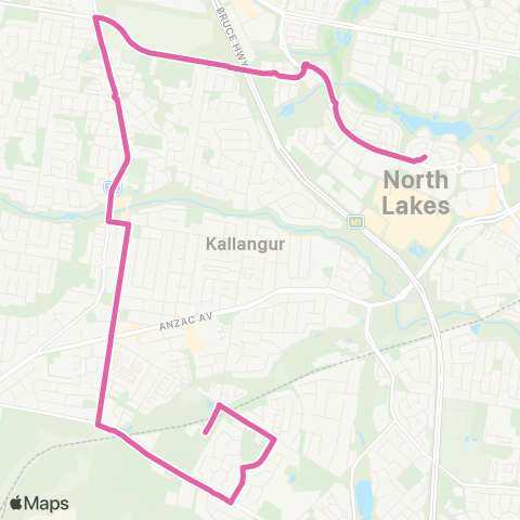 TransLink North Lakes - Kallangur West map