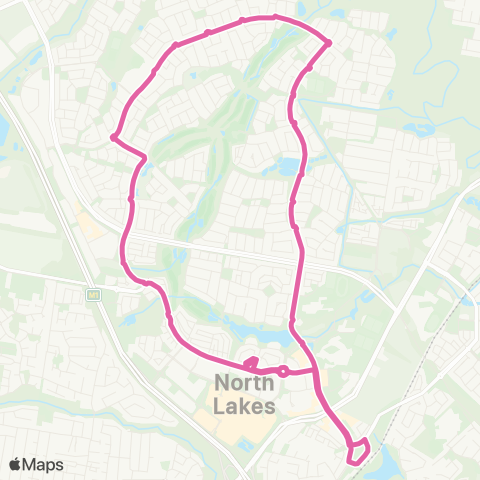 TransLink North Lakes - Mango Hill map