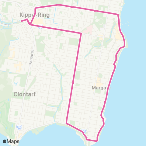 TransLink Kippa-Ring - Kippa Ring Loop map