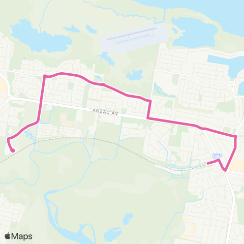 TransLink Redcliffe - Kippa-Ring via Scarborough map