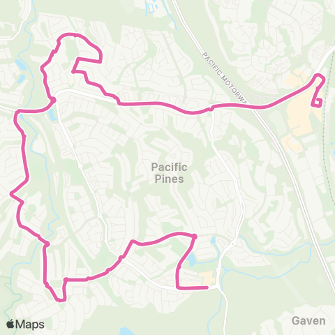 TransLink Pacific Pines - Helensvale map