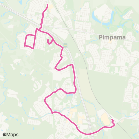 TransLink Pimpama City - Coomera map