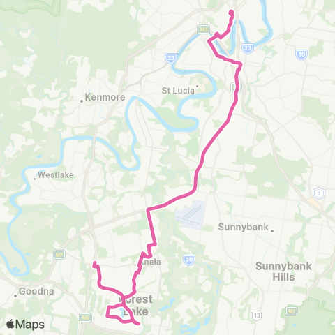 TransLink Valley - Forest Lake map