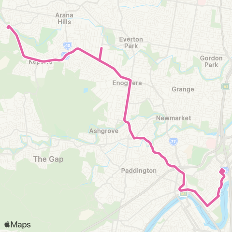 TransLink Valley - Ferny Grove map