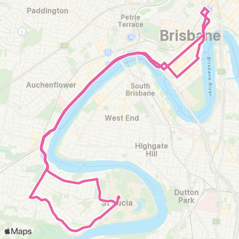 TransLink Valley - St Lucia map