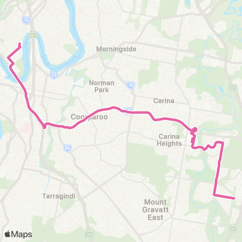 TransLink Carindale  Heights - City Rocket map