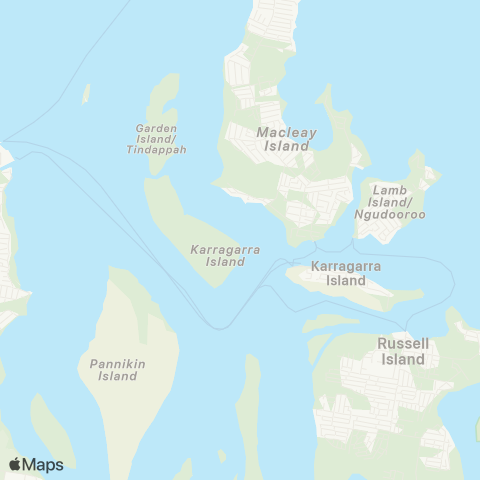 TransLink Southern Moreton Bay Island map