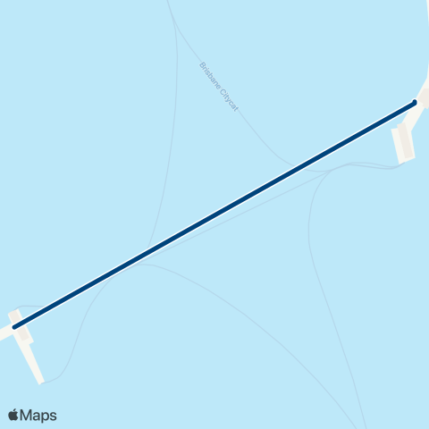 TransLink Bulimba - Teneriffe CityFerry map