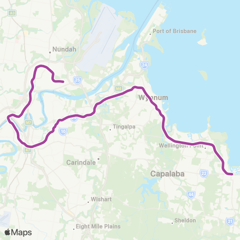 TransLink Brisbane City - Doomben line map