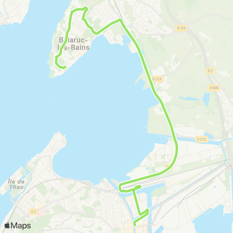 Sète Agglopôle Mobilité Ligne 10 map