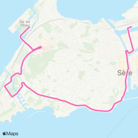 Sète Agglopôle Mobilité Ligne 3 map