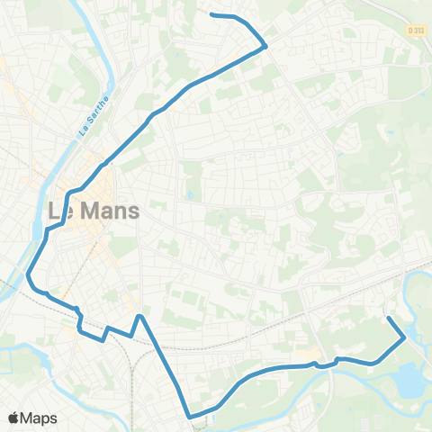 SETRAM Bus Relais map