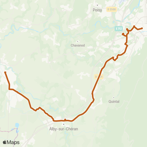 Sibra Rumilly / Annecy map