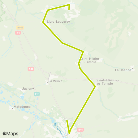 SITAC Mourmelon-le-Grand ⇔ Châlons-en-Champagne map