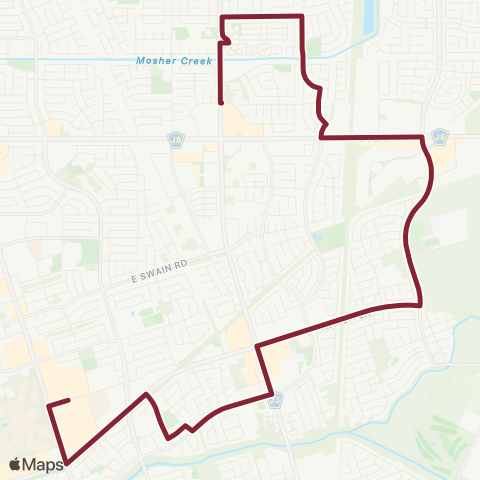 San Joaquin RTD Holman-Bianchi-Malls map