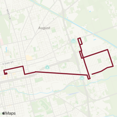 San Joaquin RTD DTC-Main-Myrtle-Oro map