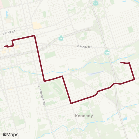 San Joaquin RTD DTC - Section / Oro map