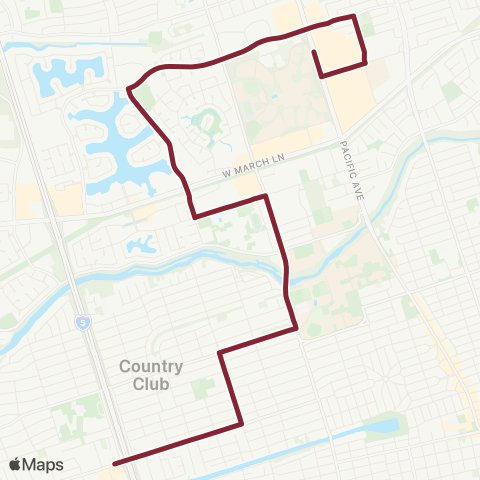 San Joaquin RTD Country Club-Mall map