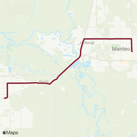 San Joaquin RTD Tracy - Manteca map