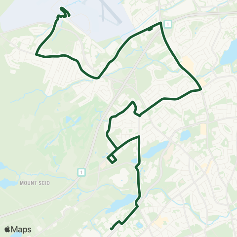 Metrobus Airport Hts - Torbay Rd - MUN map