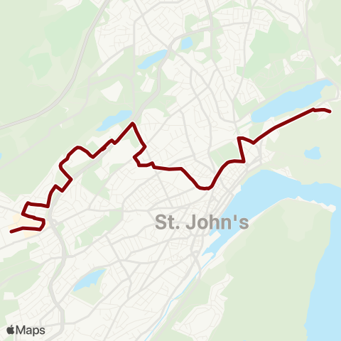 Metrobus Forest Rd / Bonaventure / MUN / Avalon map