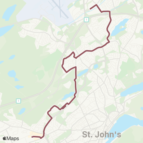 Metrobus Stavanger to Mall map